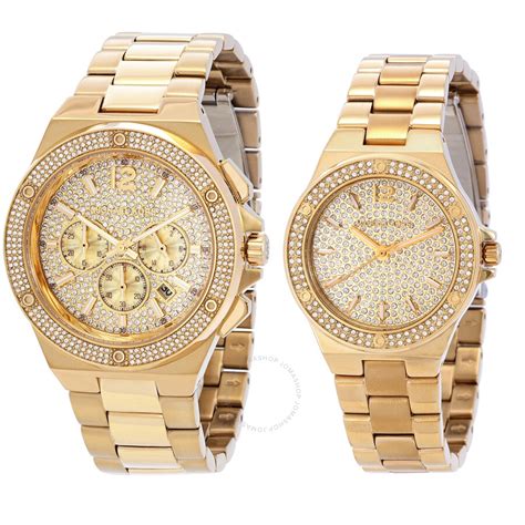 michael kors his and her watches|Michael Kors couple watches set.